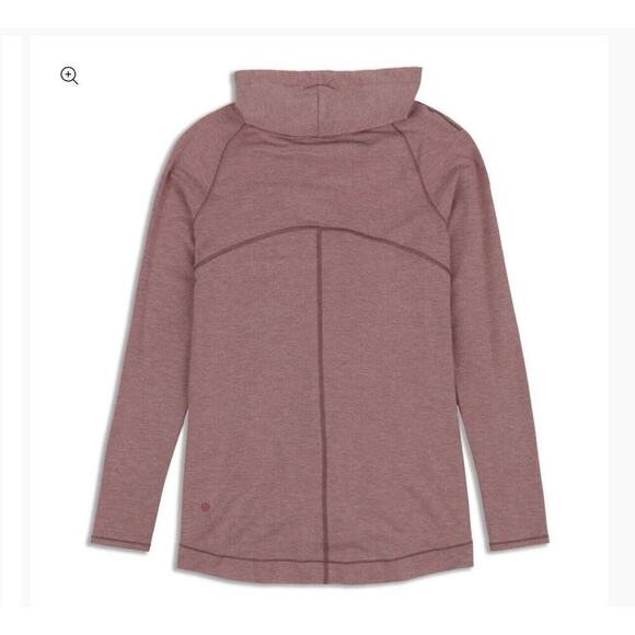 Lululemon Coast Easy Wrap Women’s Size 6 Heather Misty Merlot Cowl Neck Modal - Picture 2 of 10